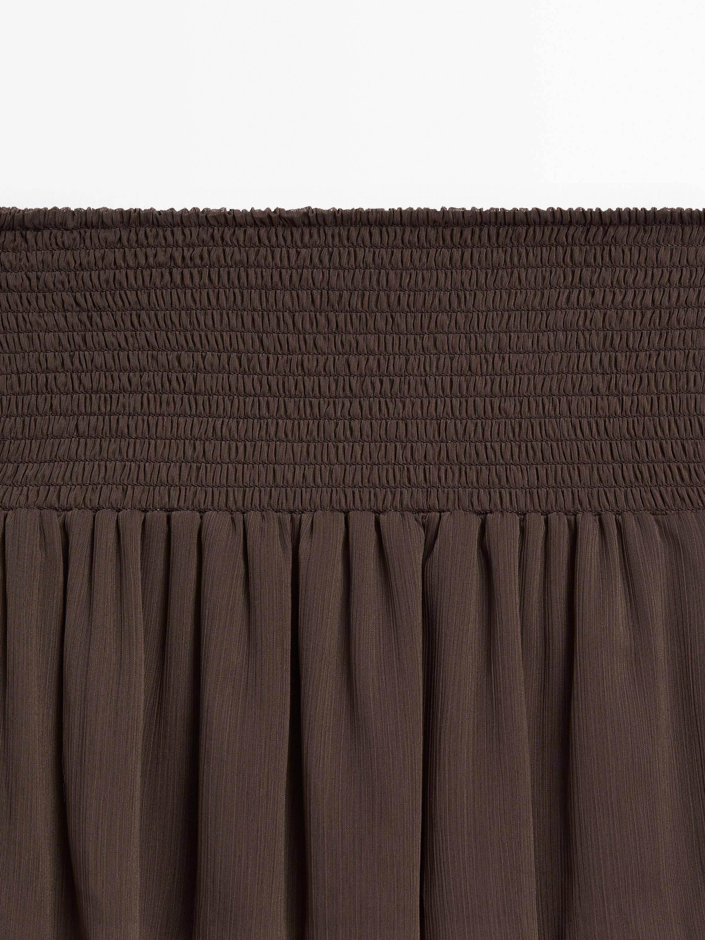 Jupe longue à volants